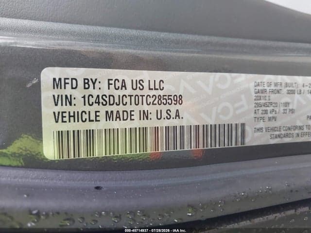 2026 DODGE DURANGO GT PLUS AWD HEMI V8 9