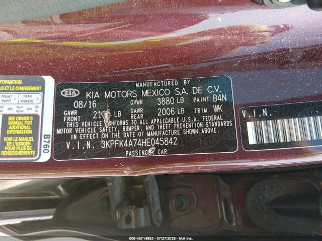 2017 KIA FORTE LX 9