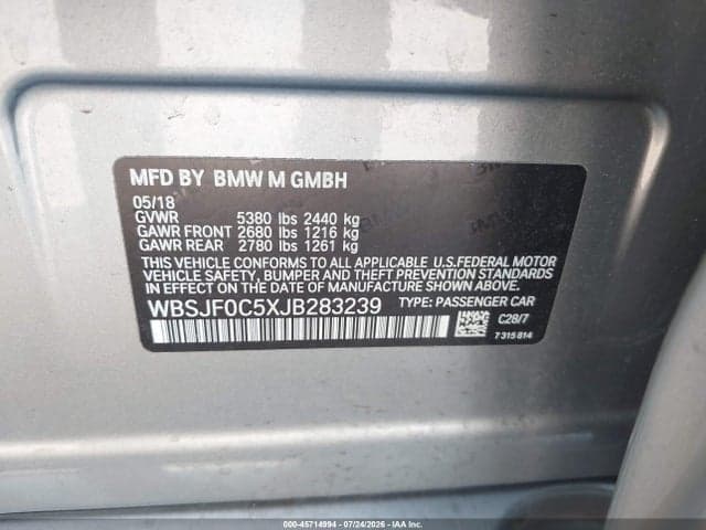 2018 BMW M5 9