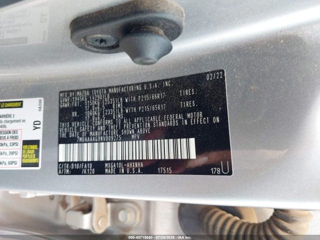 2022 TOYOTA COROLLA CROSS L 9