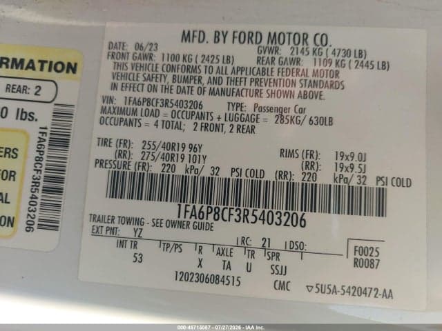 2024 FORD MUSTANG GT PREMIUM FASTBACK 9