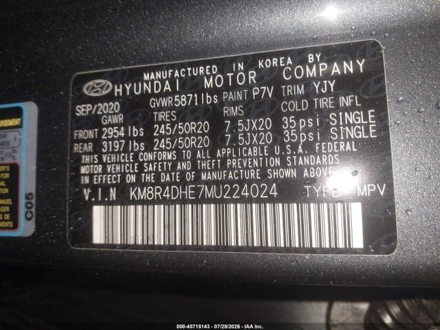 2021 HYUNDAI PALISADE SEL 9