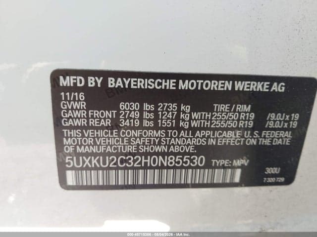2017 BMW X6 XDRIVE35I 9
