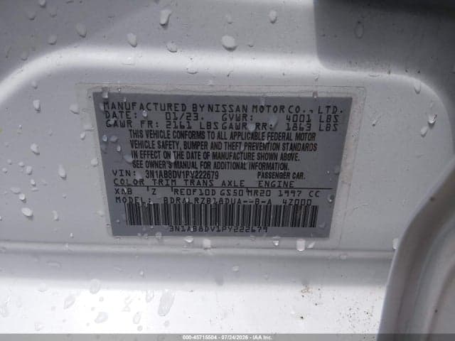 2023 NISSAN SENTRA SR XTRONIC CVT 9