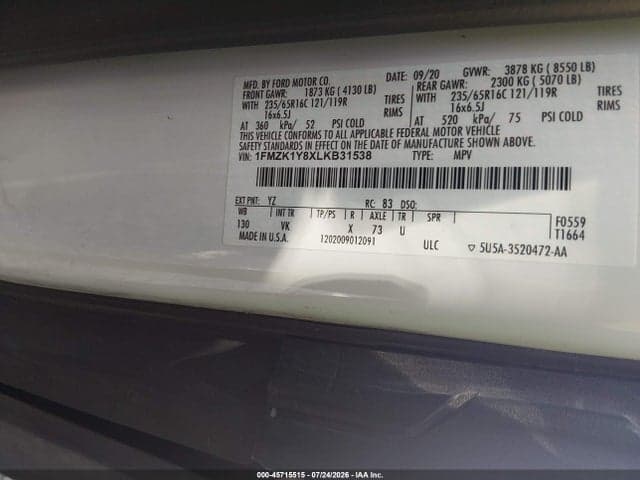 2020 FORD TRANSIT-150 PASSENGER VAN XL 9
