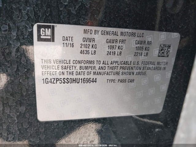 2017 BUICK LACROSSE ESSENCE 9