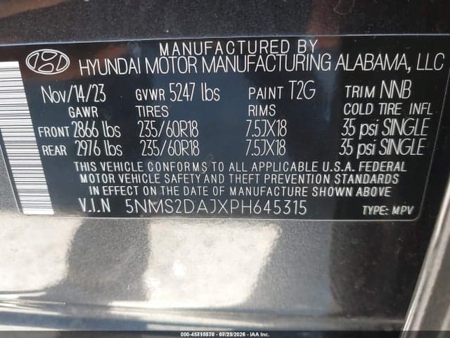 2023 HYUNDAI SANTA FE SEL 9