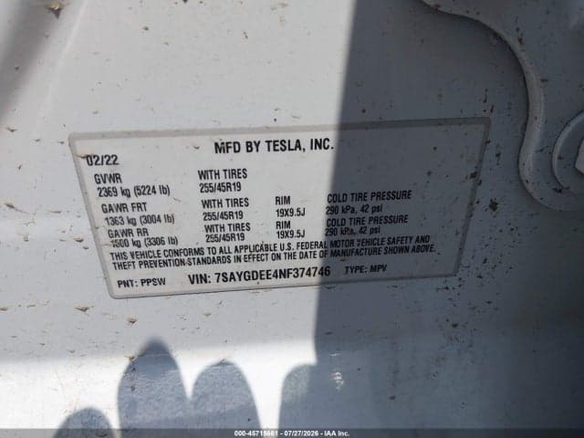 2022 TESLA MODEL Y LONG RANGE DUAL MOTOR ALL-WHEEL DRIVE 9