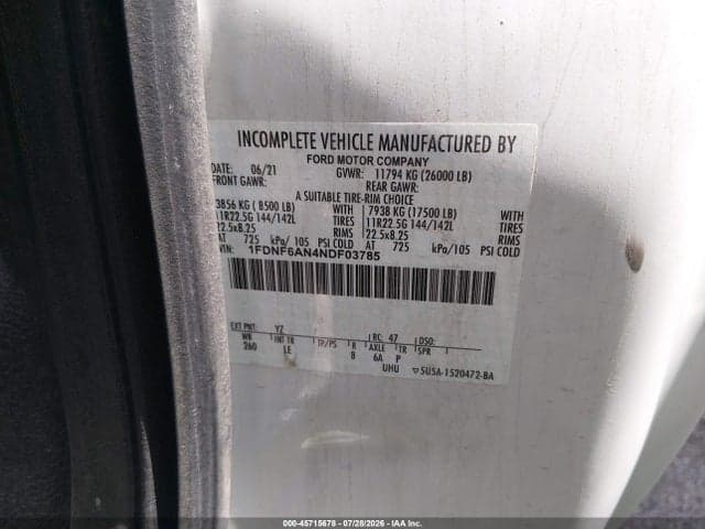 2022 FORD F-650 GAS 8