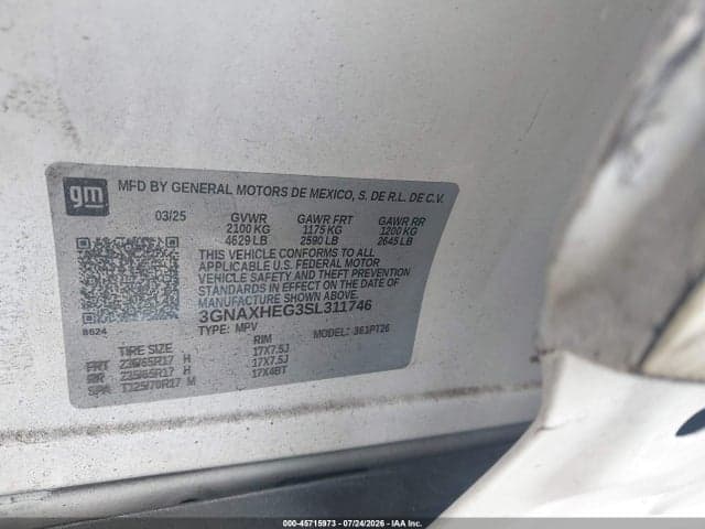 2025 CHEVROLET EQUINOX FWD LT 9