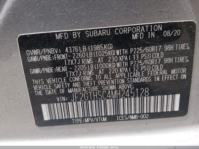 2021 SUBARU CROSSTREK SPORT 9