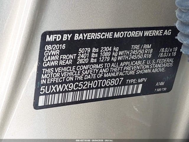 2017 BMW X3 XDRIVE28I 9