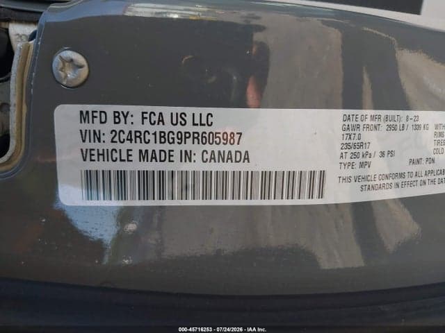 2023 CHRYSLER PACIFICA TOURING L 9