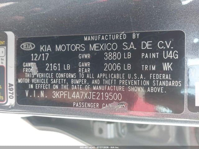 2018 KIA FORTE S 9
