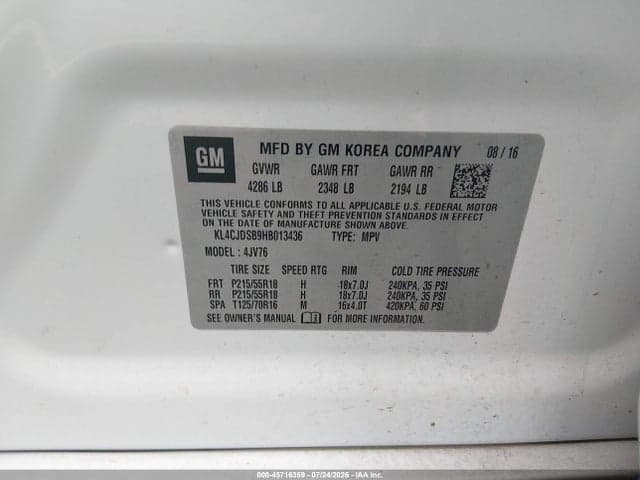 2017 BUICK ENCORE PREMIUM 9