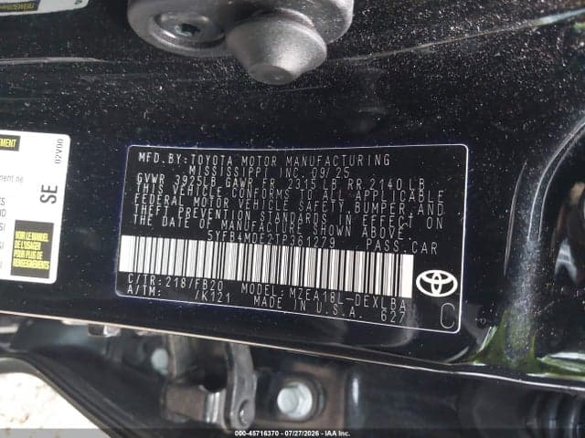 2026 TOYOTA COROLLA LE 9