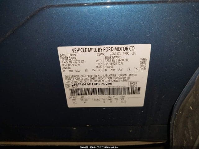 2019 FORD EDGE ST 9