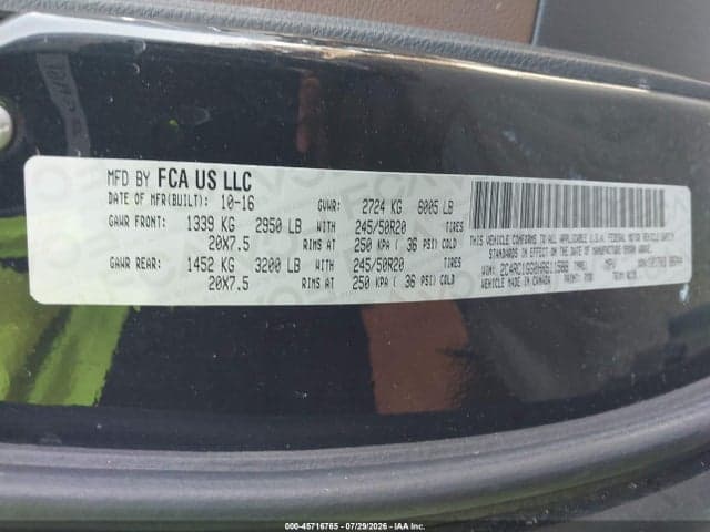 2017 CHRYSLER PACIFICA LIMITED 9