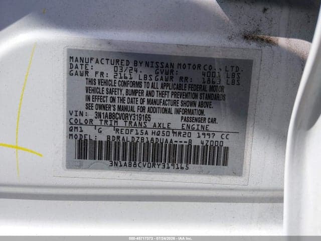 2024 NISSAN SENTRA SV XTRONIC CVT 9