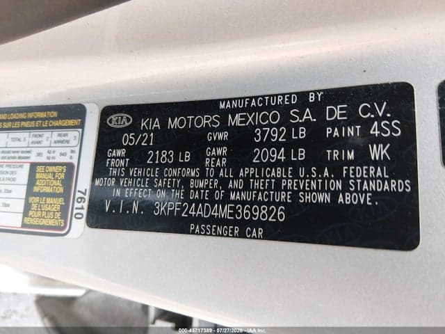 2021 KIA FORTE LXS 9