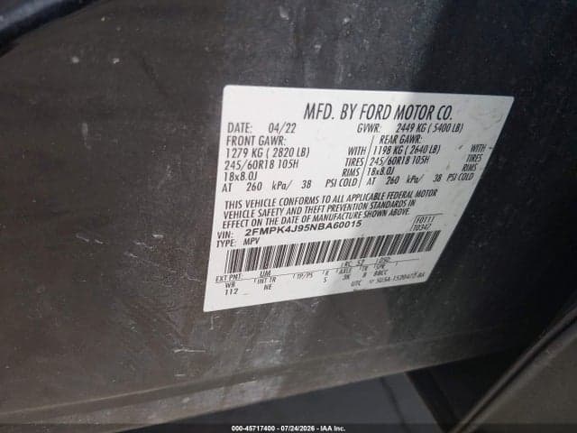 2022 FORD EDGE SEL 9
