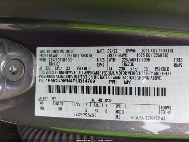 2023 FORD ESCAPE ST-LINE 9