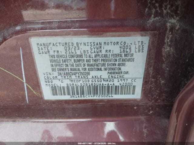 2023 NISSAN SENTRA SV XTRONIC CVT 9