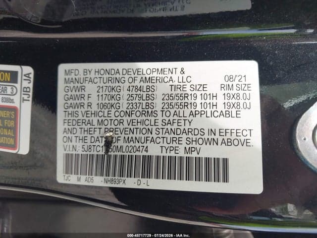 2021 ACURA RDX TECHNOLOGY PACKAGE 9