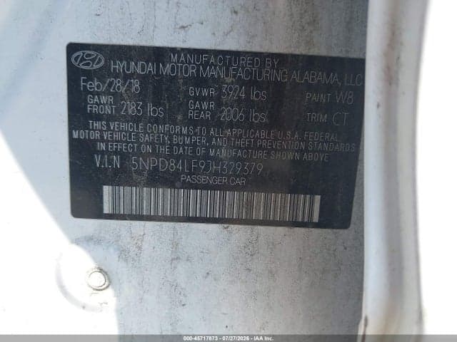 2018 HYUNDAI ELANTRA SEL 9