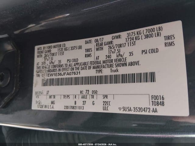 2018 FORD F-150 XLT 9