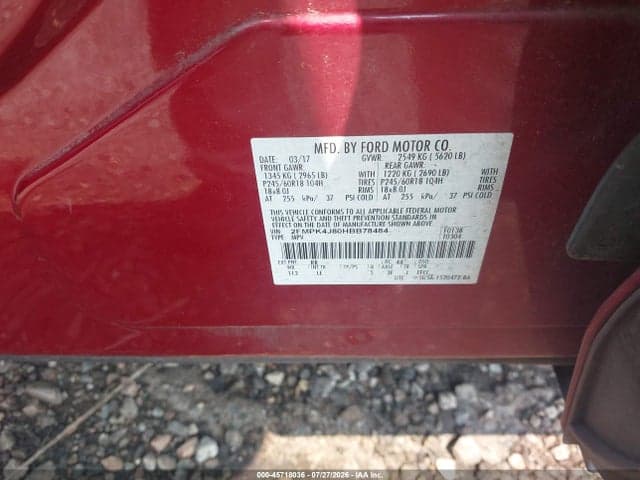 2017 FORD EDGE SEL 9