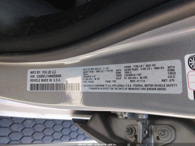 2022 RAM 1500 LARAMIE 4X4 5'7 BOX 9