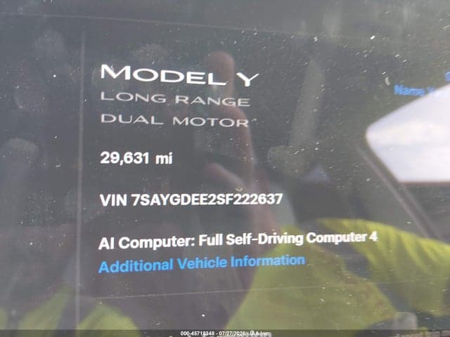 2025 TESLA MODEL Y LONG RANGE DUAL MOTOR ALL-WHEEL DRIVE 7