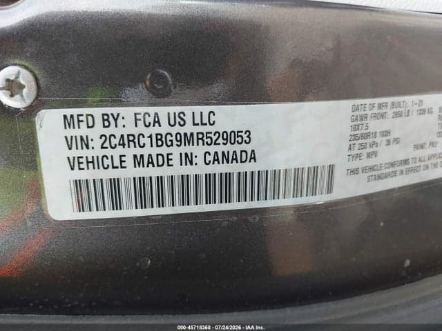 2021 CHRYSLER PACIFICA TOURING L 9