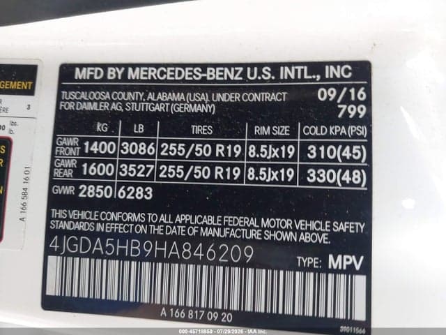 2017 MERCEDES-BENZ GLE 350 4MATIC 9