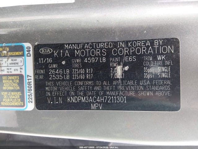 2017 KIA SPORTAGE LX 9