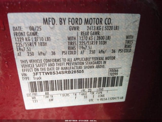 2025 FORD MAVERICK LARIAT 9