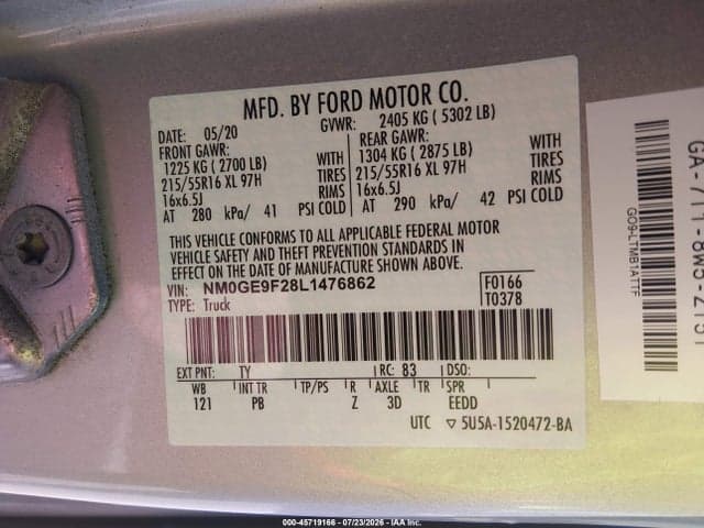 2020 FORD TRANSIT CONNECT XLT PASSENGER 9