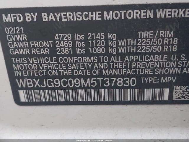 2021 BMW X1 XDRIVE28I 9