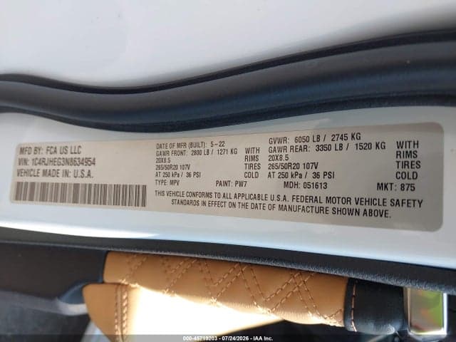 2022 JEEP GRAND CHEROKEE SUMMIT 4X4 9