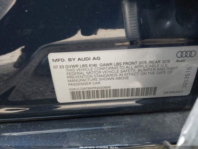 2024 AUDI A8 L 55 TFSI QUATTRO TIPTRONIC 9