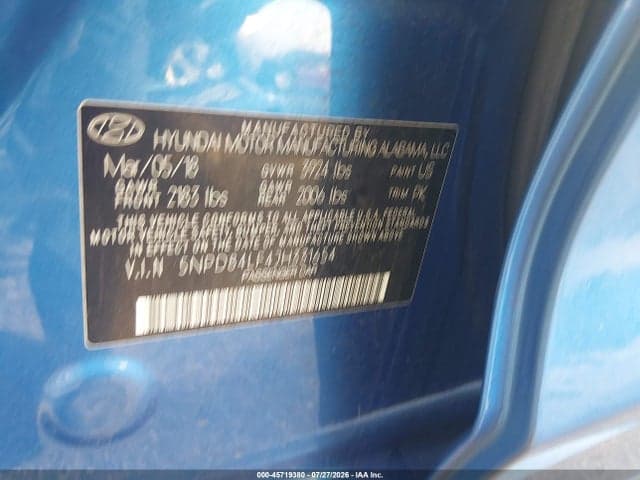 2018 HYUNDAI ELANTRA SEL 9