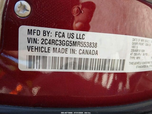 2021 CHRYSLER PACIFICA LIMITED AWD 9