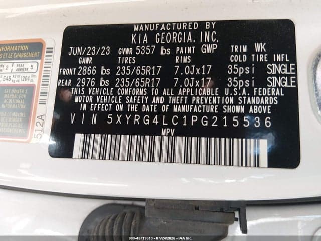 2023 KIA SORENTO LX 9