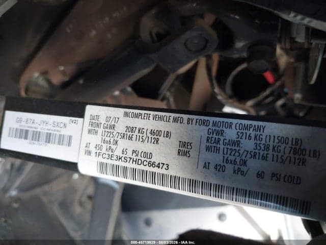 2017 FORD E-350 STRIPPED 9