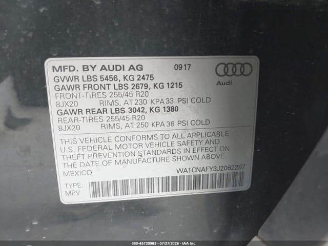 2018 AUDI Q5 2.0T PREMIUM 9