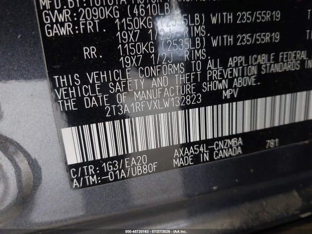 2020 TOYOTA RAV4 XLE PREMIUM 9