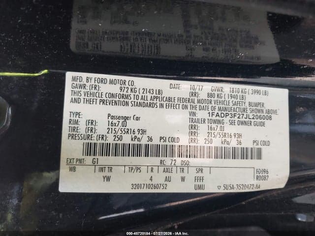 2018 FORD FOCUS SE 9