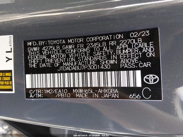 2023 TOYOTA PRIUS XLE AWD-E 9