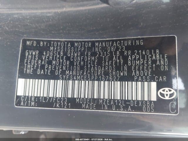 2023 TOYOTA COROLLA SE 9
